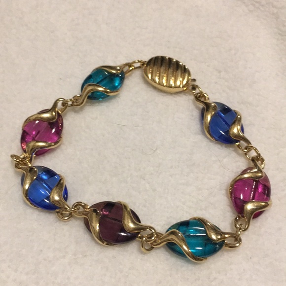 Jewelry 7 Glass Stone Bracelet Multi Colored Poshmark